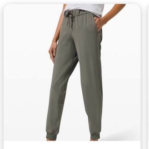 Green lululemon sweatpants